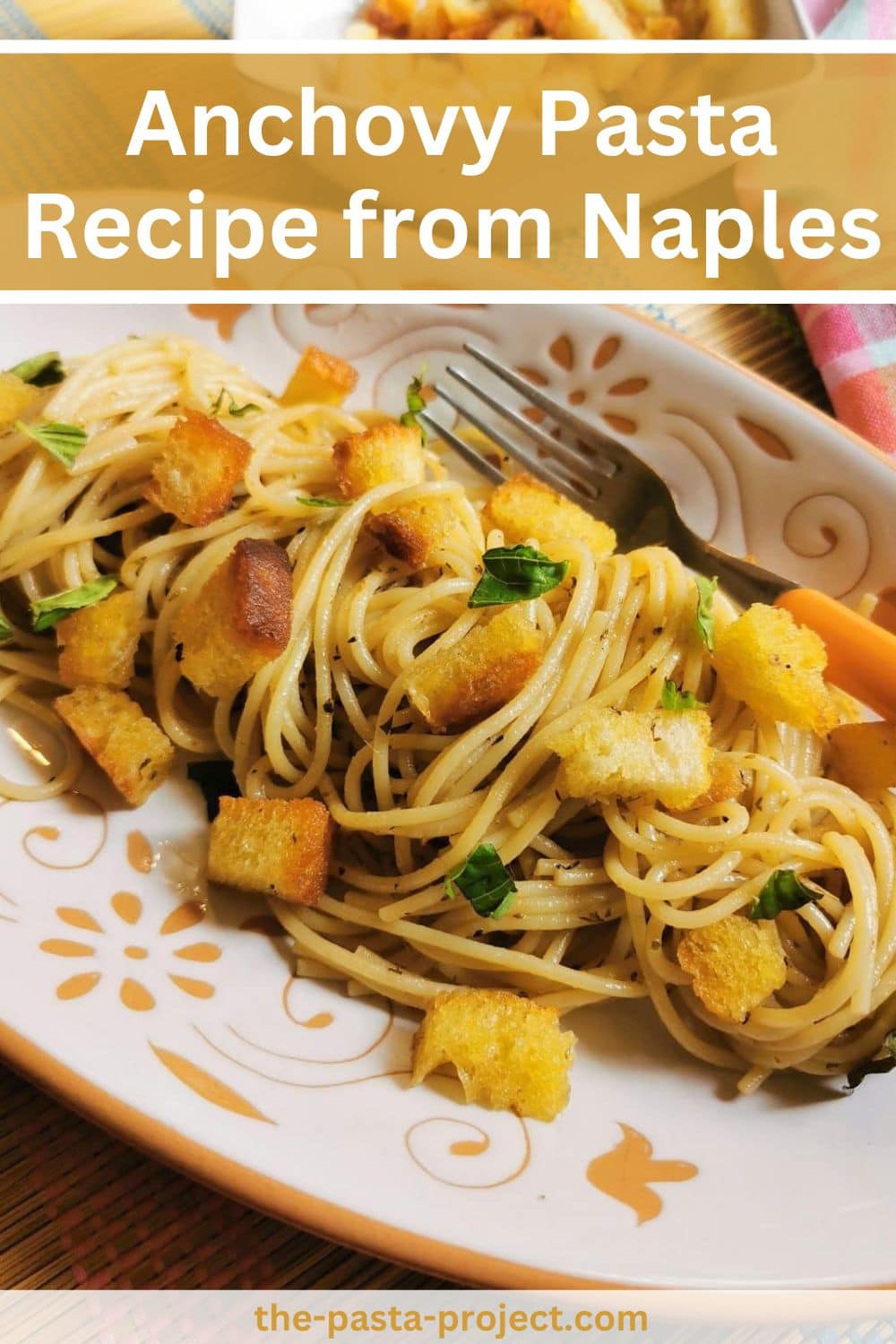 Anchovy pasta recipe.