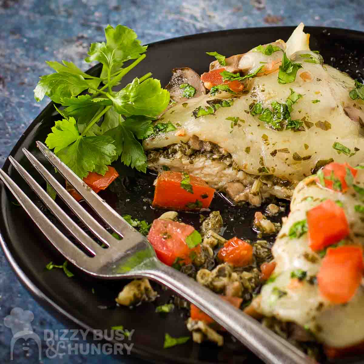 Baked Pesto Chicken - Dizzy Busy and Hungry