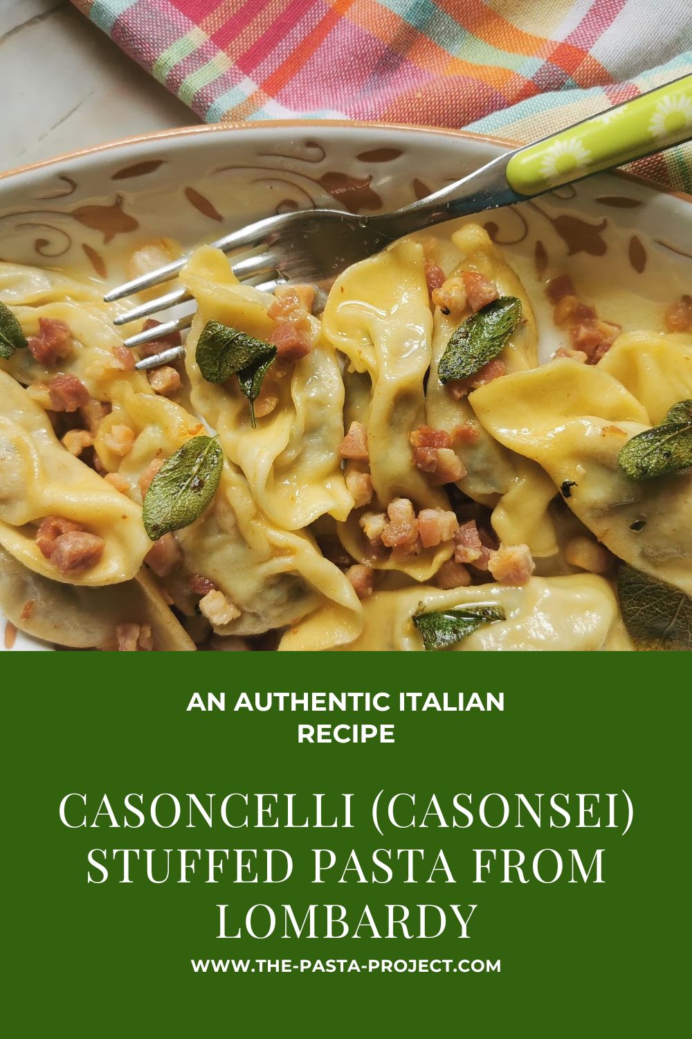 Casoncelli pasta from Lombardy.