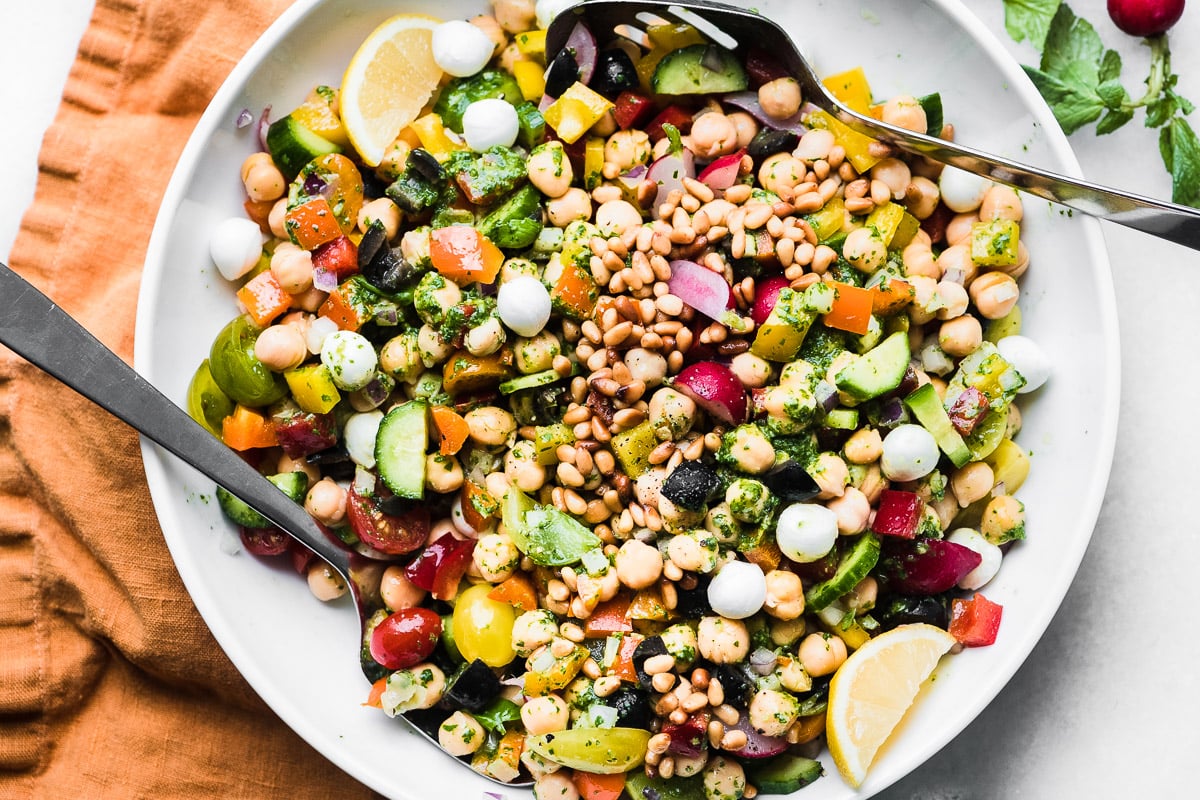 Chickpea Salad with Pesto - View From Great Island
