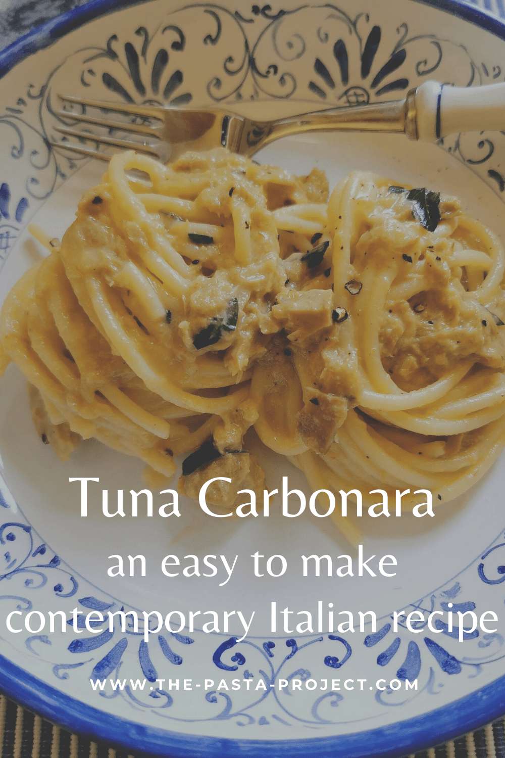 pasta with tuna carbonara