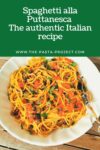 Authentic spaghetti alla puttanesca